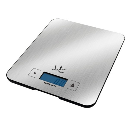 JATA ELECTRONIC KITCHEN SCALE 15KG MAX LCD TIMER AND CLOCK STAINLESS STEEL 719