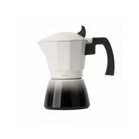 JATA ITALIAN COFFEE MAKER BISTREA INDUCTION ALUMINIUM BODY 3CUPS WHITE-BLACK HCAF2403