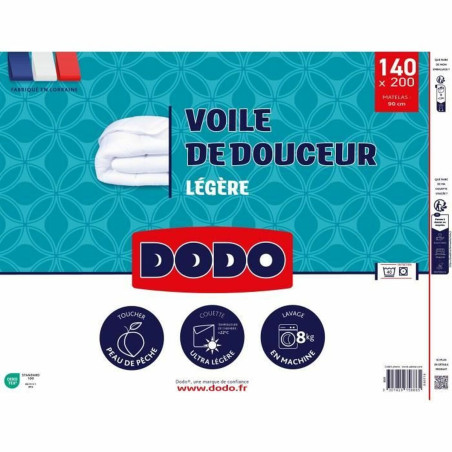 Piumino Letto DODO VOILE DE DOUCEUR Bianco 100 g/m² 140 x 200 cm