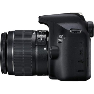 CANON EOS 2000D +EF-S 18-55MM F3.5-5.6 III CAMERA REFLEX BLACK