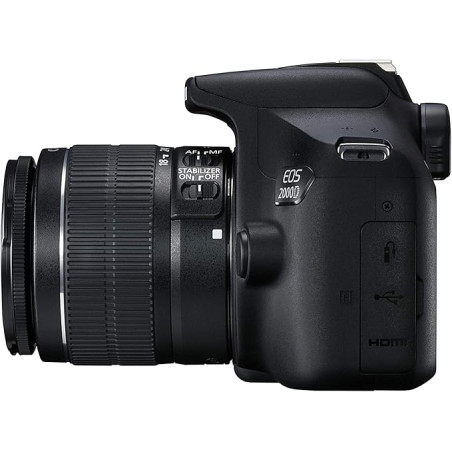 CANON EOS 2000D +EF-S 18-55MM F3.5-5.6 III CAMERA REFLEX BLACK