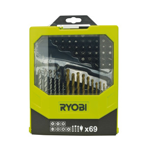 Set di trapani Ryobi 69 Pezzi