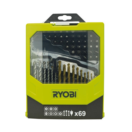 Set di trapani Ryobi 69 Pezzi