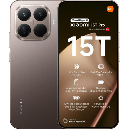 Xiaomi 15T PRO 12+512GB 6.83" 5G Gold DS ITA