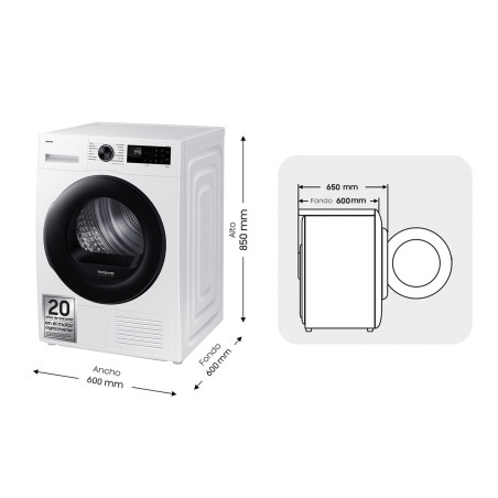Dryer Samsung SECADORA9KGCONINTELIGENCIAARTI 9 kg