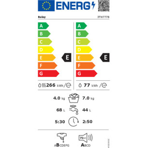 Lavatrice - Asciugatrice Balay 3TW777B 4 Kg 7 kg