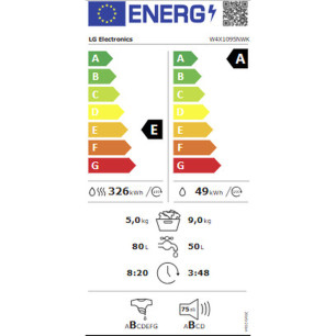 Lavatrice - Asciugatrice LG W4X1095NWK 5 kg 9 kg
