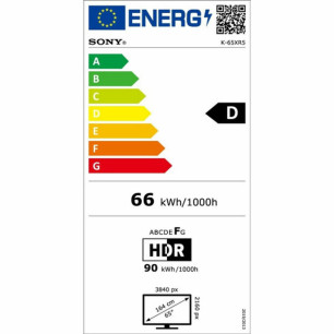 Smart TV Sony K65XR55B 65" 4K Ultra HD ULED HDR WiFi Miracast DVB-T2 Google Assistant DVB-S2