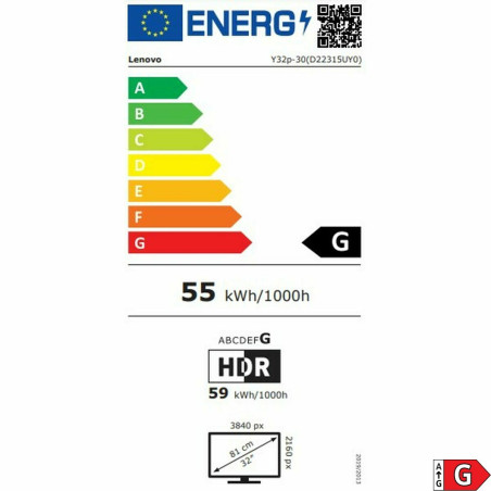 Monitor Lenovo 66F9UAC6EU 31,5" 4K Ultra HD