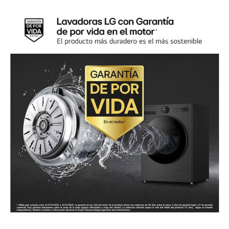Lavatrice LG F4X7009TBB 60 cm 1400 rpm 9 kg