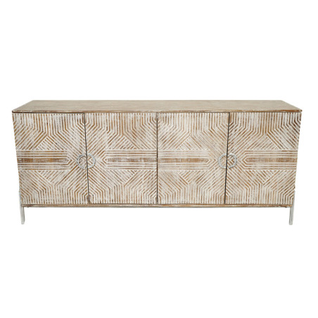 Credenza Home ESPRIT Bianco Legno di mango 180 x 40 x 80 cm