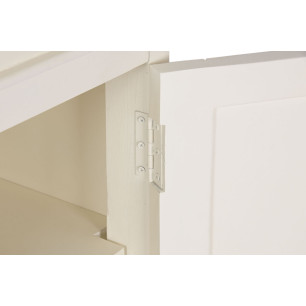 Stand Espositore Home ESPRIT Crema Marrone scuro Legno di mango Legno MDF 150 X 45 X 190 CM