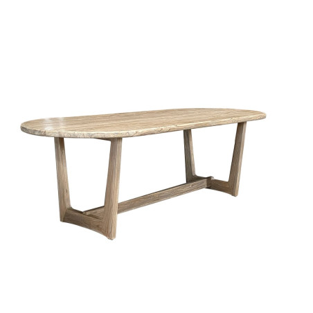 Tavolo da Pranzo Home ESPRIT Grigio teak 180 x 90 x 77 cm