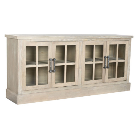 Credenza Home ESPRIT Naturale Legno Cristallo 180 x 40 x 82 cm