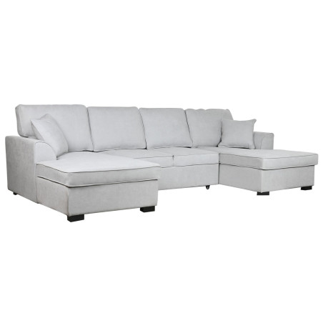 Divano Letto Home ESPRIT Grigio Moderno 298 x 154 x 92 cm