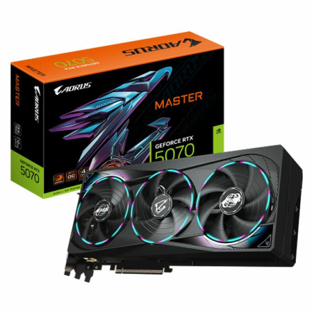 Graphics card Gigabyte AORUS GeForce RTX 5070 MASTER 12G nvidia geforce rtx 5070 12 GB GDDR6 GDDR7