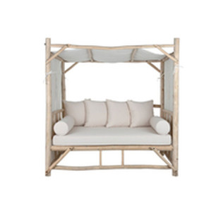 Lettino Home ESPRIT Bianco Naturale