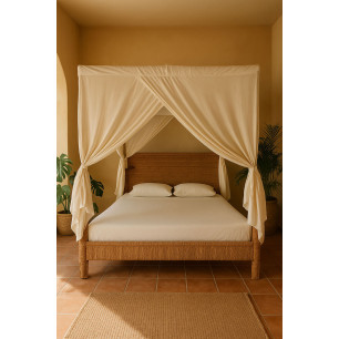 Letto Home ESPRIT 209 X 188 X 198 CM