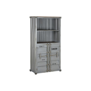 Scaffale Home ESPRIT Grigio Blu cielo Metallo Legno MDF 87 x 44 x 168,5 cm