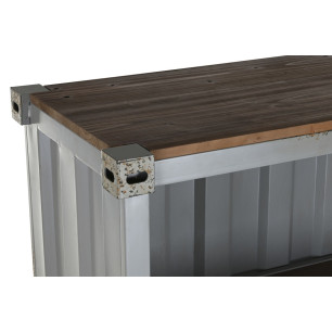 Scaffale Home ESPRIT Grigio Blu cielo Metallo Legno MDF 87 x 44 x 168,5 cm