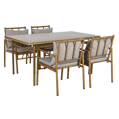 Mobili da giardino Home ESPRIT Beige 160 x 90 x 75 cm 83 cm (5 Pezzi)