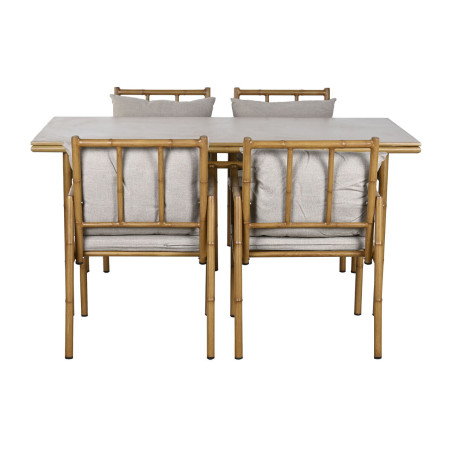 Mobili da giardino Home ESPRIT Beige 160 x 90 x 75 cm 83 cm (5 Pezzi)
