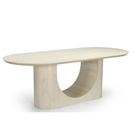 Tavolo da Pranzo Home ESPRIT Bianco Legno di mango 220 x 100 x 76 cm