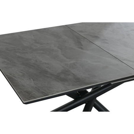 Tavolo da Pranzo Home ESPRIT Nero Grigio Metallo Ceramica 160 x 90 x 76 cm