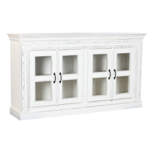 Credenza Home ESPRIT Bianco Cristallo Legno di mango 180 x 40 x 100 cm