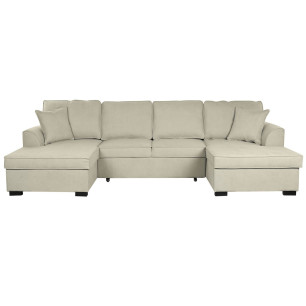 Divano Letto Home ESPRIT Sabbia Moderno 298 x 154 x 92 cm