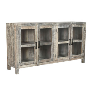 Credenza Home ESPRIT Bianco Marrone Legno Riciclato 170 x 40 x 90 cm