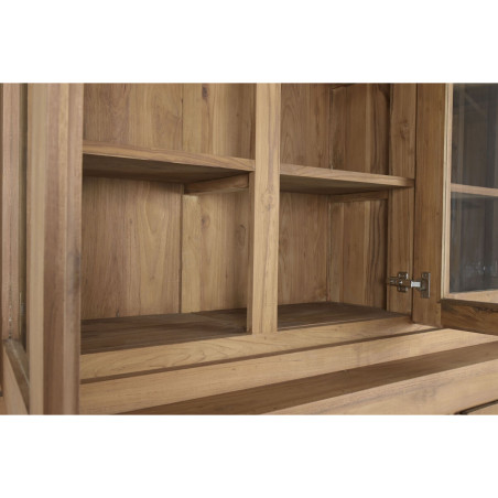 Stand Espositore Home ESPRIT Cristallo teak 160 X 45 X 210 CM