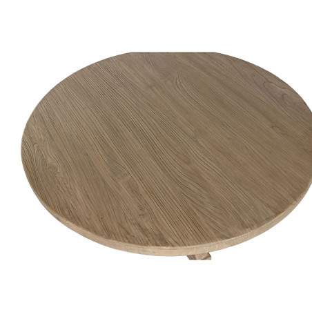 Tavolo da Pranzo Home ESPRIT Naturale Legno di olmo 120 x 120 x 76 cm
