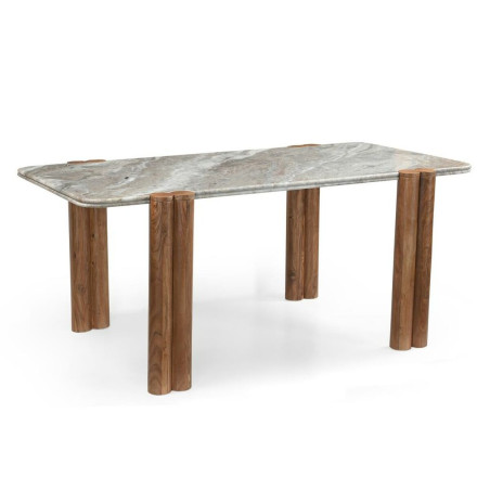 Tavolo da Pranzo Home ESPRIT Marmo Legno di mango 180 x 90 x 76 cm