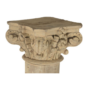 Statua Decorativa Home ESPRIT Naturale Colonna Decapaggio 30 X 30 X 200 CM