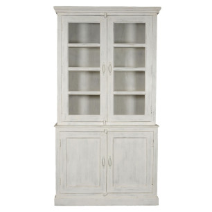 Stand Espositore Home ESPRIT Bianco Legno di mango 122 x 43 x 230 cm