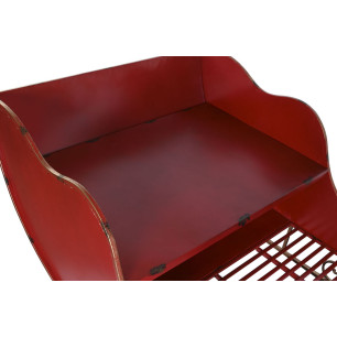 Slitta Home ESPRIT Rosso Dorato 220 X 100 X 110 CM