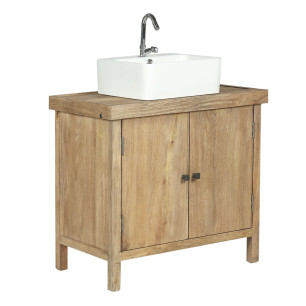 Mobile Sotto Lavello Home ESPRIT Ceramica Legno di mango 81 X 56 X 78 CM