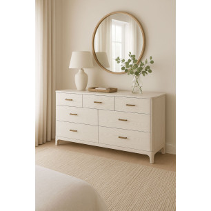 Cassettiera Home ESPRIT Grigio chiaro 165 x 48,3 x 92,5 cm