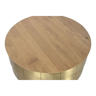 Tavolino da Caffè Home ESPRIT Dorato 90 x 90 x 45 cm