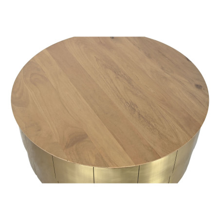 Tavolino da Caffè Home ESPRIT Dorato 90 x 90 x 45 cm
