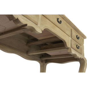 Scrivania Home ESPRIT Bianco Naturale Legno