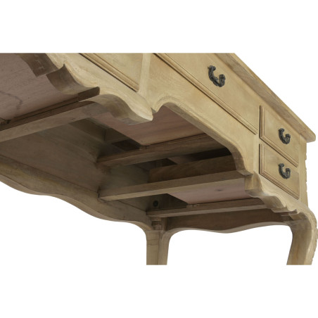 Scrivania Home ESPRIT Bianco Naturale Legno