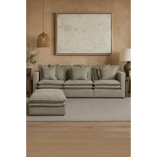Modulo del divano Home ESPRIT Verde Sabbia 110 X 110 X 48 CM