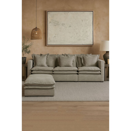 Modulo del divano Home ESPRIT Verde Sabbia 110 X 110 X 48 CM