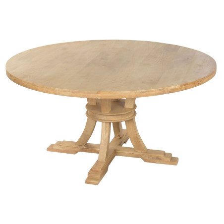 Tavolo da Pranzo Home ESPRIT Naturale Legno 150 x 150 x 76 cm