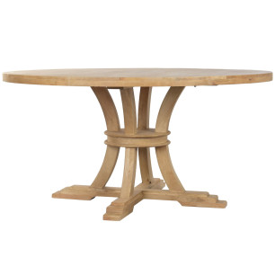 Tavolo da Pranzo Home ESPRIT Naturale Legno 150 x 150 x 76 cm