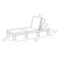 Lettino Allibert by KETER Daytona 195 x 65 x 25,5 cm Beige