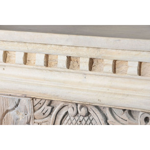 Tavolo aggiuntivo Home ESPRIT Bianco Legno di mango 182 x 54 x 91 cm