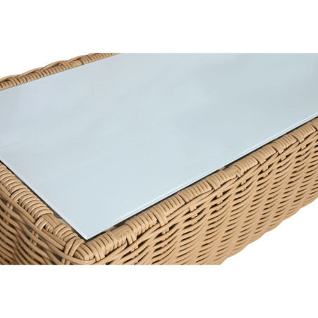 Mobili da giardino Home ESPRIT Bianco Marrone Beige Marrone Chiaro 248 x 85 x 80 cm 222 x 85 x 80 cm (4 Pezzi)